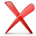 Regular Red X Icon 72x72 png
